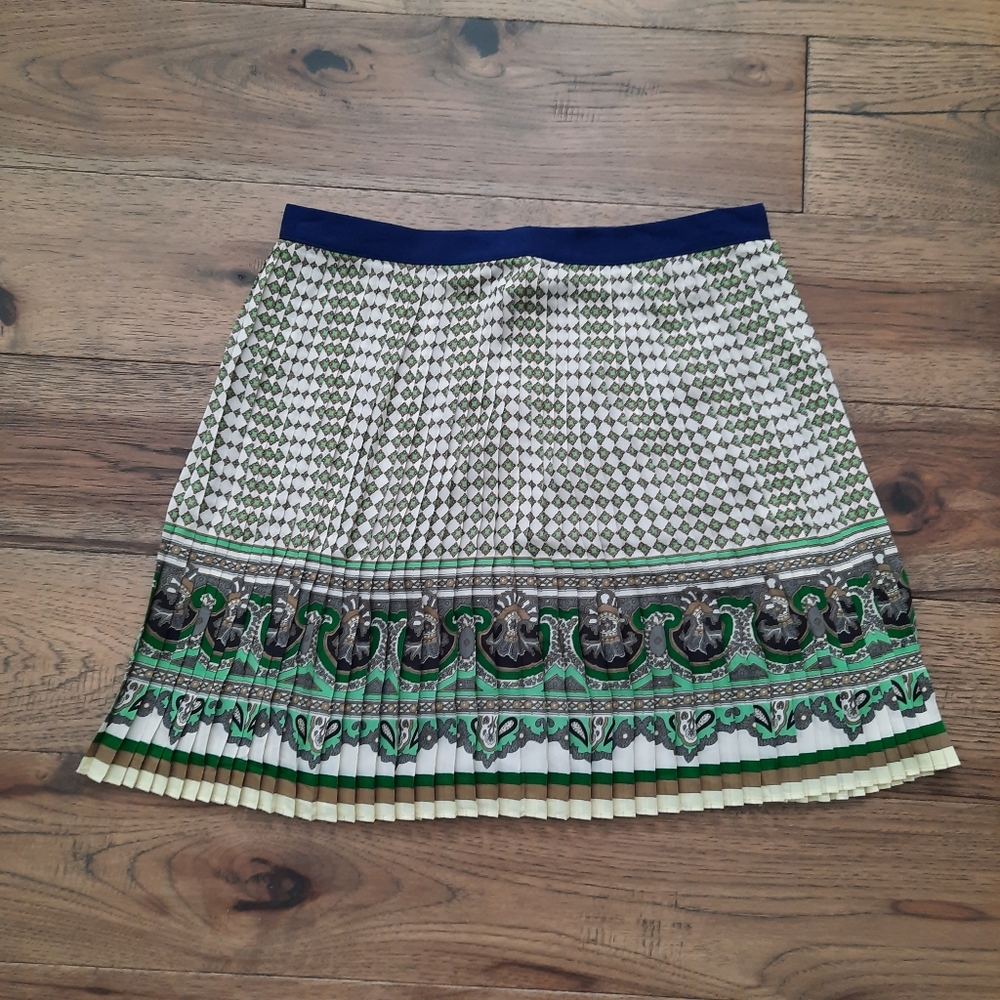 Zara Whimsical Print Micro Pleated Mini Skirt